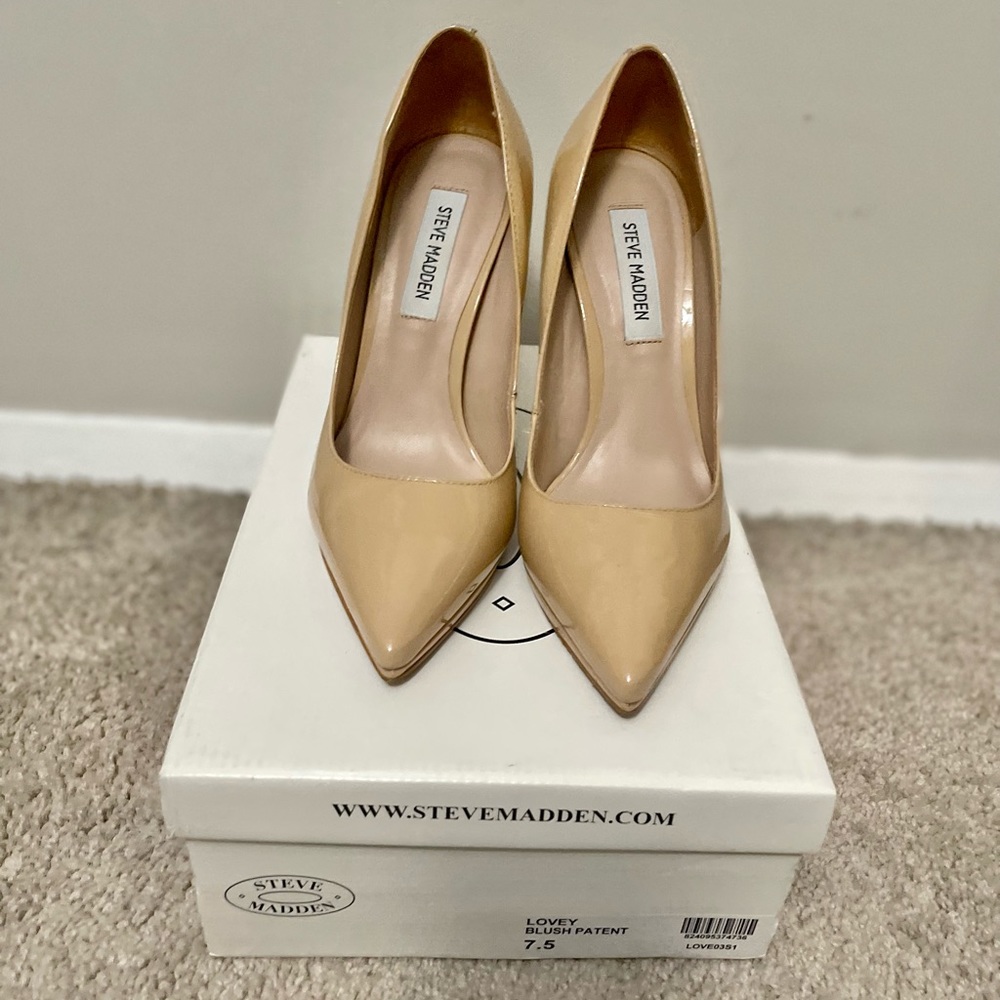Steve Madden Lovey Blush Patent 7.5
